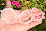 [1] CHARGED Moonstone Rose Quartz Crystal Bracelet w / Quartz REIKI Energy!