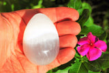 [1] Selenite Crystal Egg of Psychic Awareness POWERFUL ~2.5" 70mm 200grams