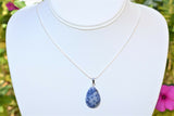 Perfect Pendant Sodalite Teardrop Pendant + 20" Silver Chain: by ZENERGY GEMS