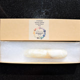 CHARGED Honey Calcite 4.0" Wand Reflexology Massage Crystal Energy Healing 102g