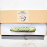 CHARGED Serpentine 4.0" Wand Reflexology Massage Crystal Energy Healing 96g