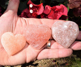 CHARGED Himalayan Sea Salt Crystal Heart Hand-Carved Peaceful Energy WOW!