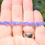 Premium CHARGED Tanzanite Crystal Chip Stretchy Bracelet Healing Energy 40Carats