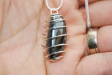 Polished Hematite Crystal Perfect Pendant 20" Silver Chain