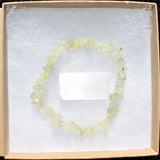 Premium CHARGED Prehnite Crystal Chip Stretchy Bracelet Healing REIKI Energy!