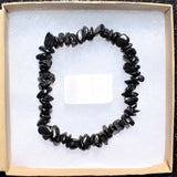 CHARGED Russian Shungite Crystal Chip Bracelet Stretchy ENERGY REIKI SYN 12