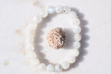 [1] CHARGED Rainbow Moonstone Crystal 6mm Bead Stretchy Bracelet REIKI Energy!