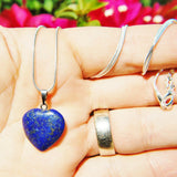 Perfect Pendant - Lapis Lazuli Heart Pendant + 20" Chain by ZENERGY GEMS