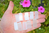 ZENERGY GEMS: 10 Amazing Pure WHITE Selenite Natural Crystals POWERFUL 1/4lb