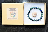 Premium CHARGED Chrysocolla Crystal 8mm Bead Bracelet Stretchy ENERGY