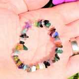 CHARGED Premium Every Crystal Chip Stretchy Bracelet (40+ Crystal Types) REIKI!