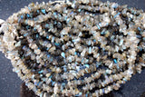 CHARGED Labradorite Crystal Chip Necklace + 18" Healing Energy LOTS OF FLASH!!!