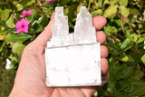 4" Twin Tower Divine Mind Selenite Crystal (Energy Healing)  - ZENERGY GEMS