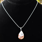 Perfect Pendant Crazy Lace Agate Teardrop Pendant + 20" Chain HAPPY LACE!