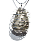 Premium Gem-Grade Peruvian Pyrite Crystal Perfect Pendant + 20" Silver Chain