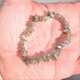 Premium CHARGED Labradorite Crystal Chip Stretchy Bracelet REIKI