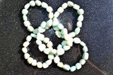 CHARGED Amazonite Crystal Bracelet Tumble Polished Stretchy REIKI Healing Energy