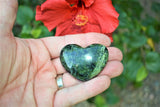 [1] MD Nephrite Inca Jade Crystal Puffy Heart / Palm Stone Reiki ZENERGY GEMS