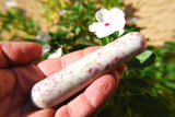 CHARGED 4.0"  Cinnabrite Crystal Massage Wand Reflexology Energy Healing REIKI