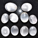 [10] LG 3" SELENITE POCKET PALM WORRY STONES Healing Reiki - [2ND QUALITY]