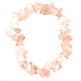 Premium CHARGED Rose Quartz Crystal Chip Stretchy Bracelet Healing REIKI Energy!