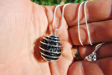 Perfect Pendant - Tibetan Tektite Pendant + 20" Chain: SYN 12 ZENERGY GEMS