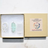 CHARGED Brazilian Amazonite Crystal Perfect Pendant EMPOWERS + 20" Silver Chain