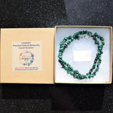 CHARGED Premium Malachite Crystal Chip 18" Necklace Healing Energy REIKI WOW!!!