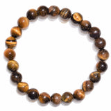 Premium CHARGED Golden Tiger Eye Crystal 8mm Bead Bracelet Stretchy ENERGY REIKI