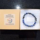 Premium CHARGED Natural Lapis Lazuli + Terahertz Quantum Wave Beads Bracelet