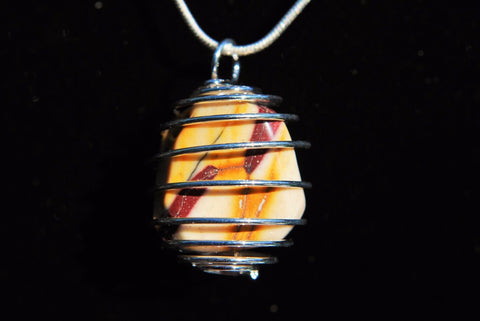 CHARGED Mookaite Crystal Perfect Pendant EMOTIONAL PROTECTOR + 20" Chain