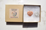 CHARGED Himalayan Sunstone Heart Crystal Perfect Pendant + 20" Chain WOW