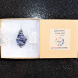 Premium XL Grade Natural Tanzanite Crystal Perfect Pendant + 20" Silver Chain