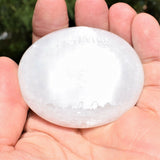 [15] MD 2" SELENITE POCKET PUFFY HEART Healing Crystal Reiki - [2nd Quality]