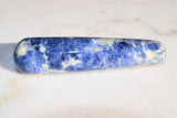 Charged Sodalite Round 4" Wand Reflexology Massage Crystal Healing 80g-120g