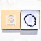 CHARGED Sodalite Crystal Chip Bracelet Tumble Polished Stretchy ENERGY REIKI