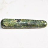 CHARGED Serpentine 4.0" Wand Reflexology Massage Crystal Energy Healing 96g