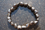 CHARGED Hematite Crystal Bracelet Tumble Polished Stretchy ENERGY REIKI WOW!!!