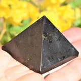 [1] Charged 2" (50mm) Black Tourmaline Pyramid Crystal Healing Energy ~106g