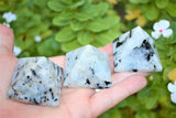 [1] Charged 2" (50mm) Himalayan Rainbow Moonstone Pyramid Crystal Energy ~95g