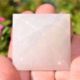 2" (50mm) Moroccan Selenite Pyramid Hand-carved Hand-Polished POWERFUL ENERGY