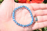 Premium CHARGED Blue Kyanite Crystal 4mm-7mm Bead Bracelet Stretchy ENERGY REIKI