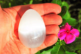 [1] Selenite Crystal Egg of Psychic Awareness POWERFUL ~2.5" 70mm 200grams