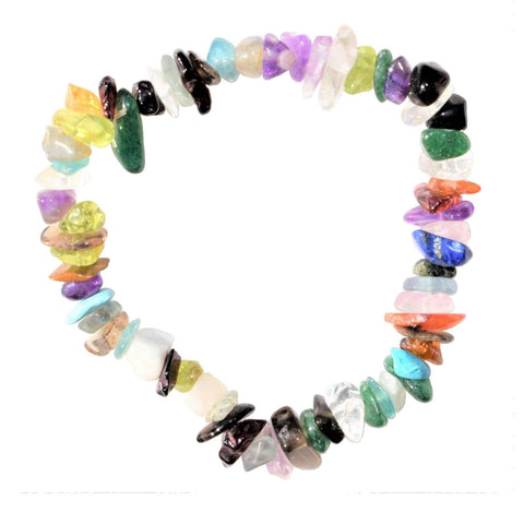 CHARGED Premium Every Crystal Chip Stretchy Bracelet (40+ Crystal Types) REIKI!