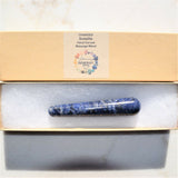 Charged Himalayan Sodalite Crystal 4" Massage Wand Reflexology 56g-70g