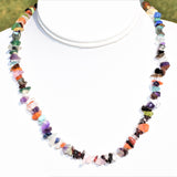 CHARGED 18" Every Crystal Chip Necklace Healing Energy (40+ Crystal Types) WOW!!