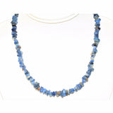 CHARGED Blue Kyanite Crystal Chip 36" Necklace Polished ENERGY REIKI