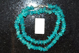 CHARGED Neon Blue Apatite Crystal Chip 18" Necklace Healing Energy WOW!!!