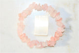 Premium CHARGED Rose Quartz Crystal Chip Stretchy Bracelet Healing REIKI Energy!