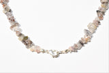 CHARGED 18" Rutilated Tourmalinated Quartz Crystal Chip Necklace REIKI !